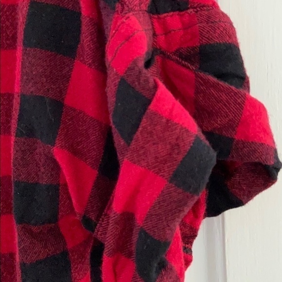 beachlunchlounge Buffalo plaid short sleeve tunic - Picture 6 of 8